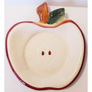 Apple Shape Large Candle Holder or Tricket Dish By The Yankee Candle Company